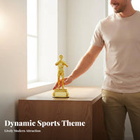 Gold Plated Soccer Referee Award Exquisite Craftsmanship Soccer Award Collectible for Sports Coaches, Teams, Office Decoration, Home Decor
