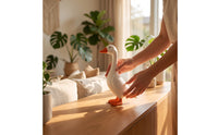 Compact Goose Statue