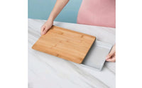 Board with Trays Bamboo Board with Tray Space-Saving for Kitchen