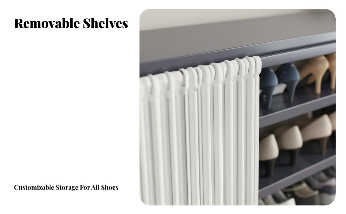 Dust-Proof Multi-Tier Shoe Rack Space-Saving Dustproof Shoe Cabinet Large Capacity Home Furniture Long-Lasting for Apartment Dwellers, Homeowners, Entryway, Dormitory, Hallway, Corridor