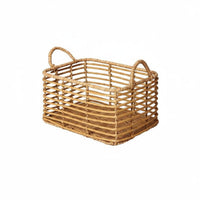 Desktop Fruit Basket Waterproof Handwoven Container Basket Look for Kitchen