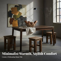 New Chinese Design Dining Table Multi-Functional Solid Wood Dining Table Minimalist Design Rectangular Writing Desk for Families, Students