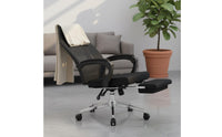 Support Ergonomic Office Chair Heavy-Duty 350lbs Capacity Reclining Chair with Footrest for Gamers