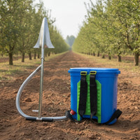 Backpack Fertilizer Applicator Precision Manual Seeder with Backpack Tank Manual Seeder Lightweight Seed Spreader with Twist Cap