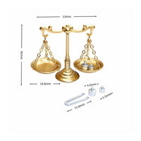 Realistic Intricate Retro Balance Balances with Weights Mini Balance Scale