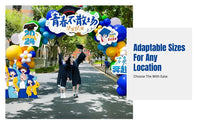 Graduation Ceremony Decoration, Balloon Arch, Foam Board Backdrop, Scene Setup for School & College