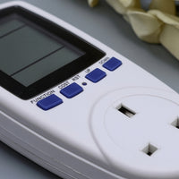 Power Monitoring Socket Lcd Power Meter Plug Energy Meter Plug Digital for Homeowners, Workshop, Student Rooms