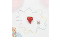 Compact Strawberry Pincushion Lightweight Strawberry Shaped Pin Holder Polka Dot Needle Cushion for Sewers, Crafters, Quilters, Craft Table