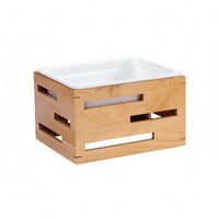 Display Tray Stand Faux-Porcelain Wood Tray Stand Low Profile Party Tableware for Salad Service