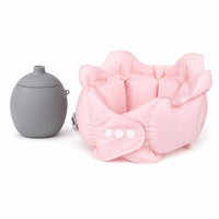 Ice-Silk Inflatable Neck Pillow Storage Container Travel Neck Pillow Lightweight Rest Aid Compact