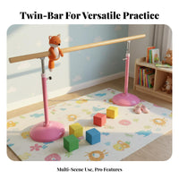 Adjustable Height Dance Bar Stable Base Home Practice Ballet Bar Sturdy Construction Freestanding Dance Bar for Adults, Dancers