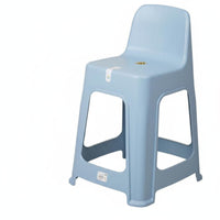 With Backrest Molded Seat High Stool Anti-Slip Feet Bar Chair Easy to Clean Seating Furniture Stable Base for Business Owners, Homeowners, hosts, Restaurant, Dining Room, Cafe, Kitchen