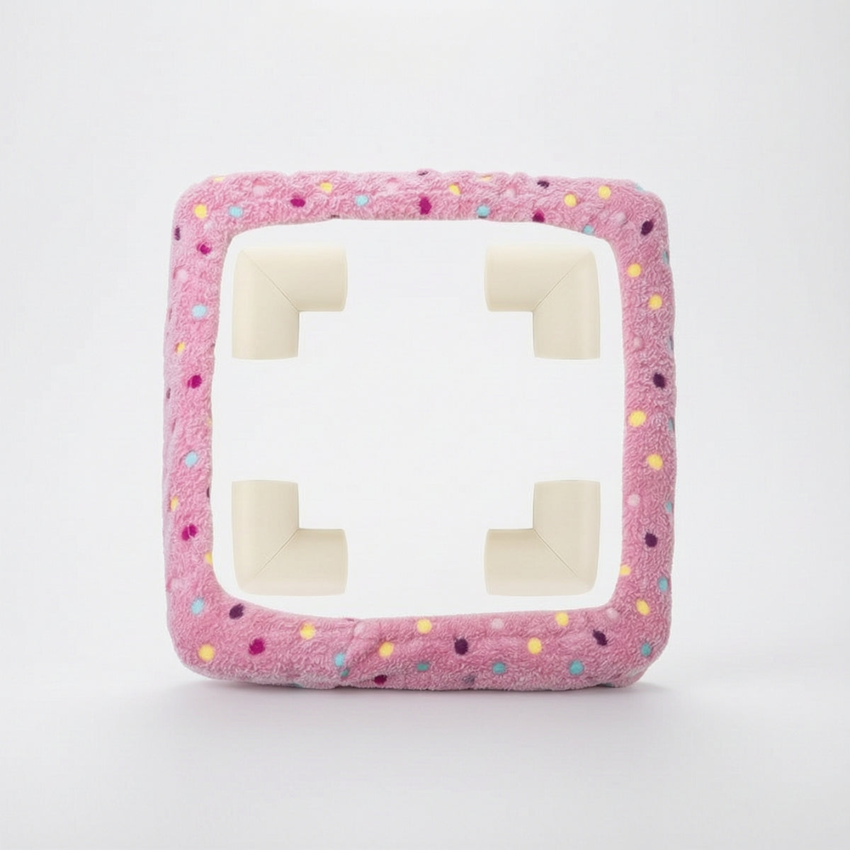 Padded Needle-Frame Cover with Corner Protectors Velvety Hoop Guard Thick Craft Accessory Soft for Embroiderers