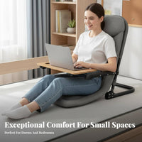 Foldable Design Adjustable spinerest Lounger Multi-Angle Adjustment Adjustable Floor Lounger Ergonomic spine Support Lazy Sofa Thickly Padded for Students, Meditators, Dorm Room, on the Bed, Bedroom, Lounging
