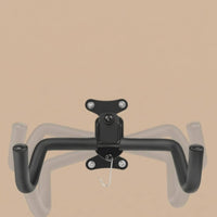 Wall-Mounted Bike Rack Matte Black Cycle Display Rack Wall-Mounted Bike Hanger Two-Hook Fixed for Indoor