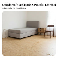 Soundproof Wood Grain Foam Mat Thickened Interlocking Floor Mat Cuttable Interlocking Foam Tile Odorless for Toddlers, Homeowners, Bedroom, Living Room, Playroom, Nursery