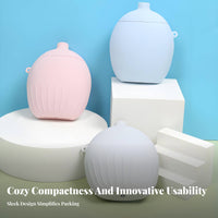 Ice-Silk Inflatable Neck Pillow Storage Container Travel Neck Pillow Lightweight Rest Aid Compact