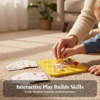 Bottle Cap Matching Game Educational Color Recognition Toy Hand-Eye Coordination Child-Centered Learning Toy for Preschoolers, Classroom, Quiet Time