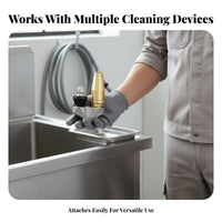 Drain Cleaning Nozzle Forward and Rear Streams High Pressure Drain Nozzle Heavy Duty Pipe Unclogging Head for Plumbers, Maintenance Experts