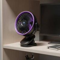 Quiet Operation Attachable Fan Lightweight Clip Fan 3 Speed Control for Students, Office Workers, Dorm Room, Bedside