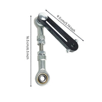 Threaded Slotted Swing Arm with Rod End Rigid Adjustable Linkage Arm Heavy-Duty for Machinists, DIYers