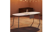 5 Pieces Aluminum Rattan Chair Set Modern Minimalist Rattan Chair Set Weather Resistant for Terrace