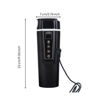 Smart Temperature Control Car Insulated Container with Digital Display Vehicle-Mounted Electric Car Cup Phthalate-Free Phthalate-Free-Safe Heated Travel Mug Stainless Steel for Drivers, Road Trippers, Commuters, Cars, Trucks