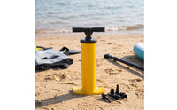 Manual Air Pump with Nozzles Portable Hand Air Pump with Hose Universal Upright for Paddlers, Outdoor, Camping