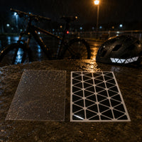 Reflective Bike Sticker Sheet Nighttime Visibility Triangle Sticker Sheet Bike Reflective Stickers Bright Reflection