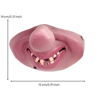 Half Face Pig Face Covering Exaggerated Latex Half Mask One Size Fits All for Adults, Pranksters, Costume Parties