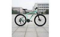 Aluminum Alloy Frame Mountain Bike Variable Speed Hardtail Mountain Bike Shock-Absorbing Fork Away-Road Bike Twin Disc Brakes for Students, Teenagers, Adults