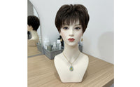 Female Mannequin Head Realistic Face Hairpiece Stand Head Stable Base for Salon, Photography