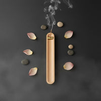 Wooden Aromatic Stick Holder Zen Design Walnut Wood Ash Catcher Multi-Size Holes