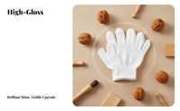 2 Pairs Bead Polishing Glove Set Improves Shine Collectible Polishing Mitts Textured Design Microfiber Buffing Gloves for Collectors, Hobbyists, Home