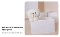 Foldable Design foldable textile container Large Capacity Household Storage adaptable Clothes Container Reinforced Handles for Students, home users, Bedroom, Wardrobe, Dorm Room, Shelves
