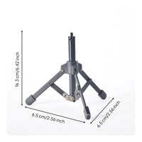 Desktop Audio Device Full-metalMetal Tabletop Mic Stand Low-Profile Audio Device Tripod for Live Broadcasting