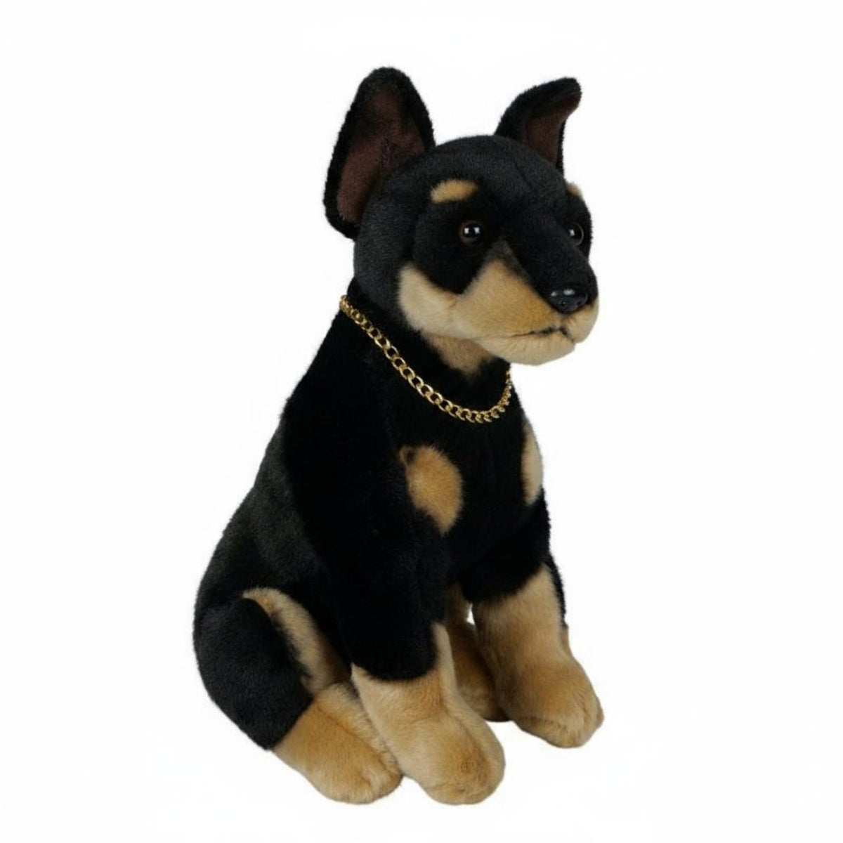 Doberman Stuffed Toy Soft Doberman Stuffed Creature Lifelike for Children