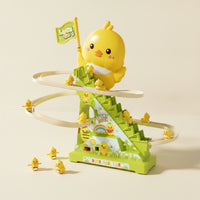 Electric Duck Climbing Stairs Toy Interactive Stair Climbing Toy with Ducks Play Set Battery Operated Musical for Toddlers