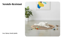 Furniture Protector Cat Scratcher Bed No Shedding Circular Cat Lounge Bed Long-Lasting for Lounging, Playtime, Living Room