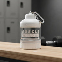 Portable Protein Powder Container Transparent Supplement Storage