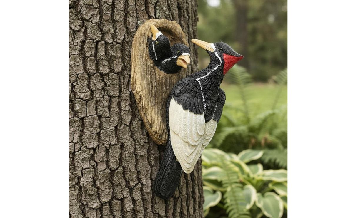 Lifelike Realistic Avian Sculpture Statue Hand-Painted Garden Decoration Lightweight for Yard