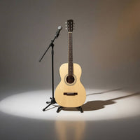 Glossy Acoustic Guitar with EQ 38-Inch Folk Acoustic Guitar Six-String Musical Instruments Player-Friendly for Accompaniment