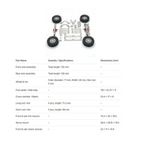 Model Vehicle RC Truck Modification Parts Precision Design 1/16 Scale Truck Upgrade Set Lightweight Metal Steering Linkage Kit for Rough Terrain