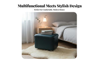 Comfortable anti-skidded Seat Upholstered Shoe Bench adaptable Upholstered Rectangular Ottoman Space-Saving Low Stool Anti-Slip Foot anti-skids for Families, homeowners, Entryway, Living Room, Hallway, Bedroom