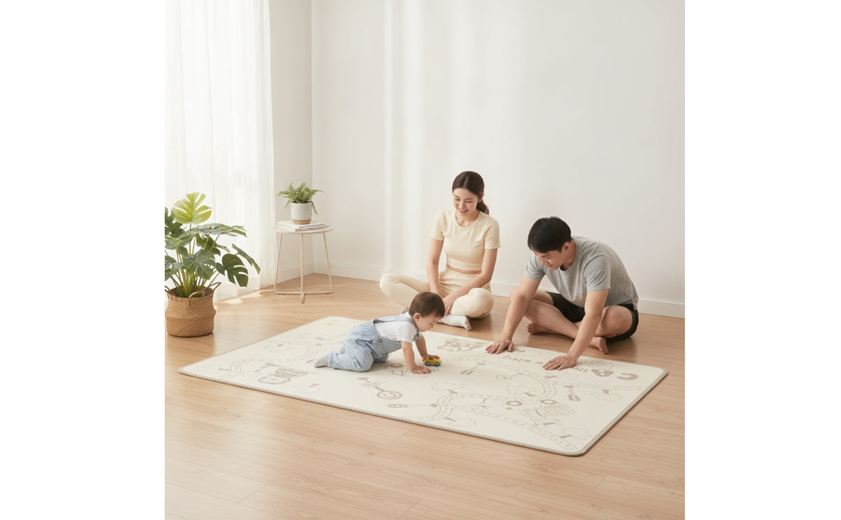 Exercise Mat Mat Non-Slip Exercise Mat Cushioned for Women, Kids, Stretching
