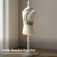 Stable Base Pet Mannequin Torso Lightweight Dog Clothes Display Form Easy to Assemble Cat Apparel Mannequin Elegant Design for Online Sellers, Boutique Owners, Crafters, Product Photography, Retail Shop S, Craft Fairs, Clothing Shop