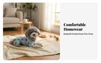 Four-Legged Pet Jumpsuit 4 Legged Dog Jumpsuit Soft & Comfortable Teddy-Themed Graphic Dog Sleeper for Dogs, Young Dogs, Lounging, Indoorsing