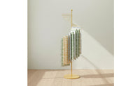 Wrought Iron Freestanding Scarf Display Multi-Layer Spiral Scarf Rack Space Saving Retail Fixture Stable Base for Boutique, Bedroom