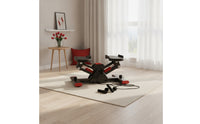 V-Shaped Stepper with Cords Low-Impact Hydraulic Stepper with Resistance Bands Portable Step Machine for Apartment
