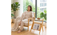 Wooden Side Table with Glass-Topped Narrow Nightstand Compact Furniture Slim for Small Apartments